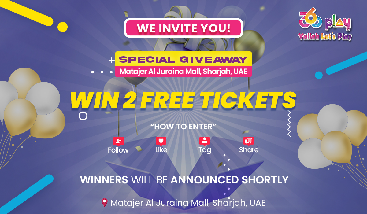 Join 360 Play UAE Giveaway - Get 2 Free Tickets